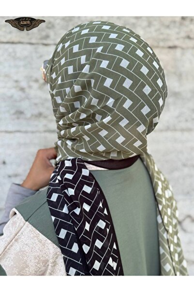 ALDAİR Shawl Chiffon Pattern Double Color