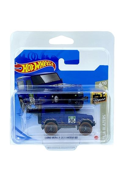 HOT WHEELS Masinuta metalica Hot Wheels Land Rover Defender 90, Colectia Baja Blazers - Editia 2021, Albastru,