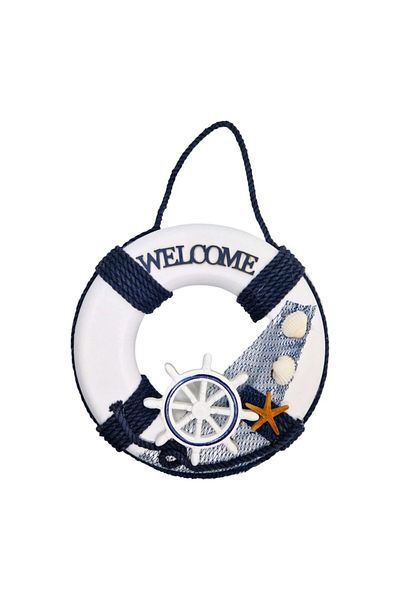 OEM Colac de salvare decorativ cu accesorii marine, 23 cm