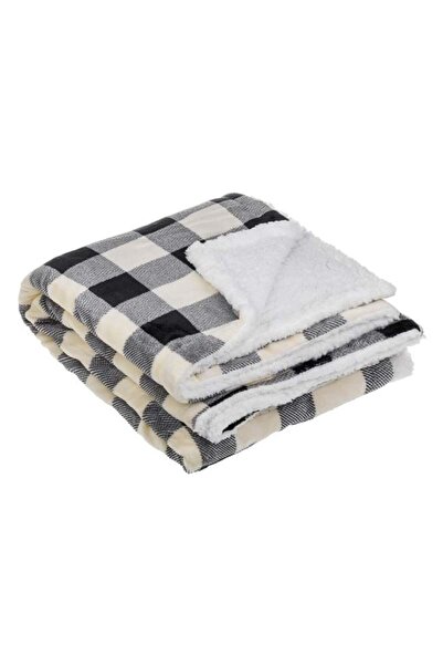 divendi-ro Pătură decorativă pentru iarnă, cu două modele catifelate, asemănă...