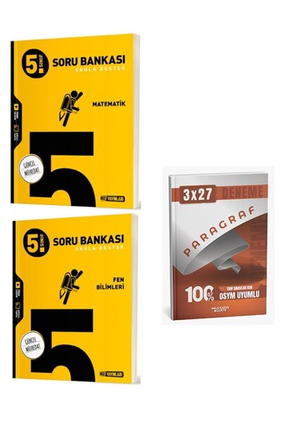 Anla Kazan Yayınları Hız 2026 5. Sınıf Matematik+Fen Bilimleri Soru Bankası S...
