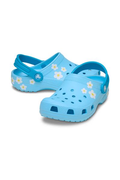 Crocs Classic Daisy Clog K Tinted Glass Blue Children's Slippers