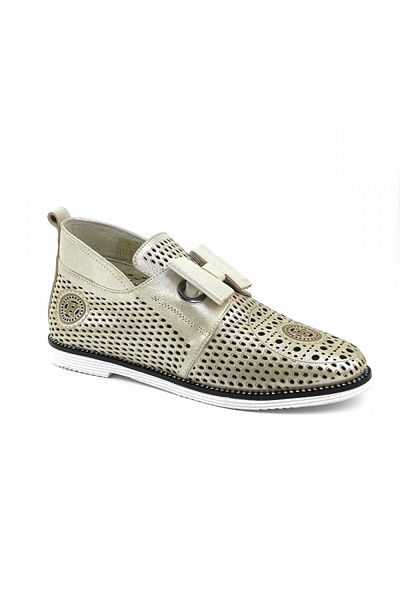 ZAZAMAG Women's casual shoes made of genuine leather Ivona, gold