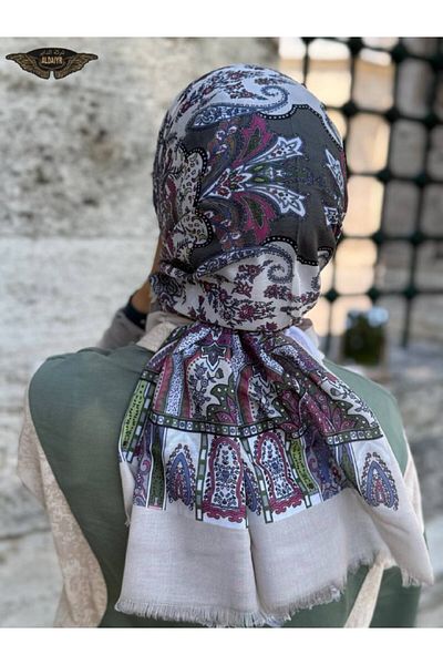 ALDAİR Viscose Pajmera 110 Grams with Pattern Kashmir3
