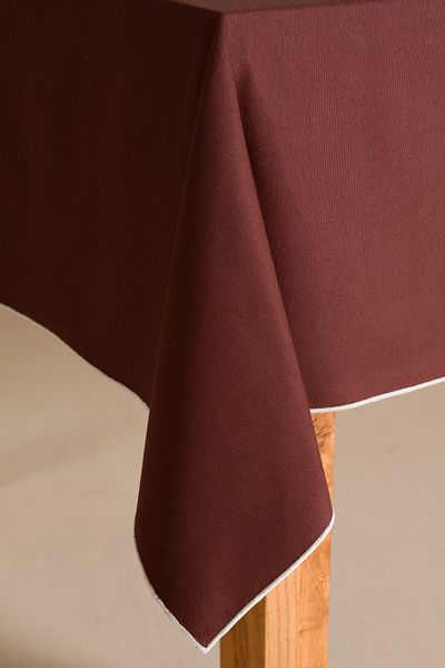 Koza Home Grain Brown Liquid Repellent Featured Table Cloth 140X200 cm 2591