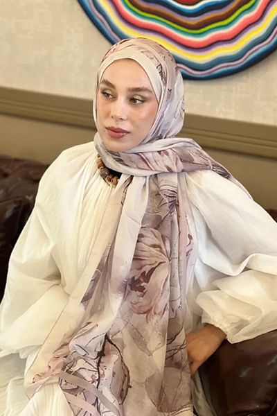 Tesettür Diyarı Σάλι Lina με μοτίβο Lorienka
