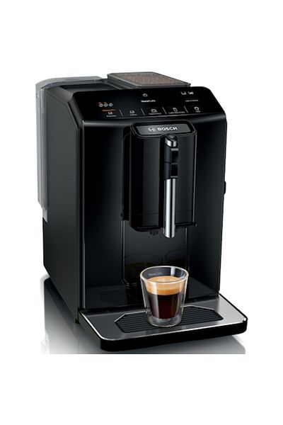 Bosch Espressor automat VeroCafe TIE20129, 15 bari, 1,4 l, rasnita ceramica, dispozitiv spumare lapt