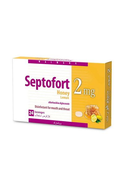 Septofort 2MG HONEY LEMON 24LOZENGES