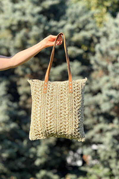 Store Велика сумка з натуральної тканини ручної роботи – для пляжу та щоденного використання