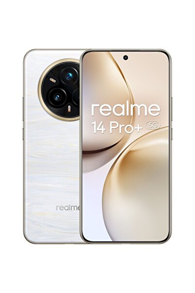 realme Telefon mobil 14 Pro+, 8GB RAM, 256GB, 5G, Pearl White