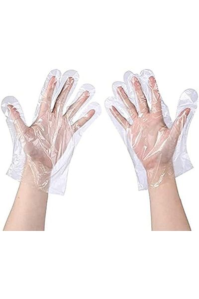 Generic Falcon Bio-Degradable PE Plastic (Polythene) Gloves - Clear (1 Pack X 100 Pieces)