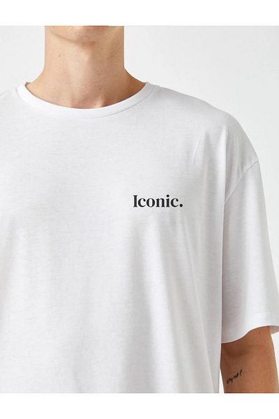 OFFSIDESIGN Oversize Unisex T-Shirt Iconic Minimal Font Printed Short Sleeve Combed Cotton Summer T-Shirt