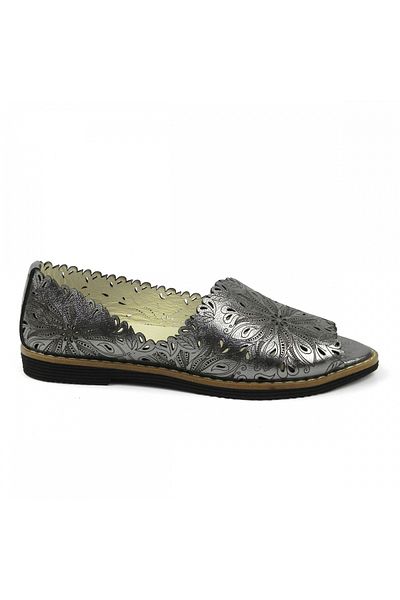 ZAZAMAG Women's casual shoes made of natural leather Romara, gray