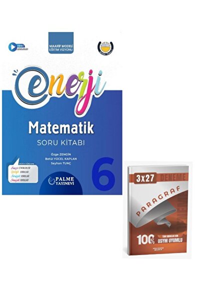 Anla Kazan Yayınları Palme 2026 6. Sınıf Enerji Matematik Soru Kitabı+Anla Kazan Paragraf