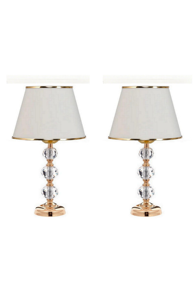 571 Store 2 ADET CAM TAŞ SERİSİ MASA ABAJURU-GECE LAMBASI - DEKOR AYDINLATMA