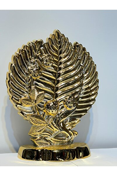 GZNDEKOR Gold Kaplama Çilek Desenli Obje