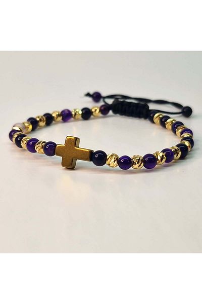 My Bijoux Bracelet with Semi-Precious Stones Plated with 18K Gold IH703