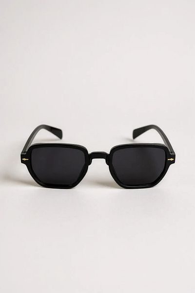 Eyesofia Saint Unisex Black Sunglasses