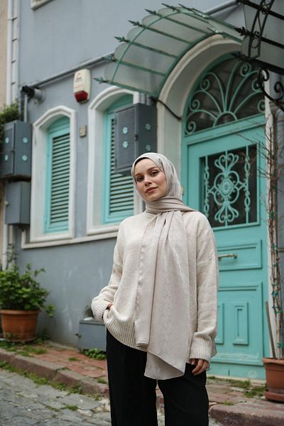 Hint İpek Jacquard Shawl Jakav23-08