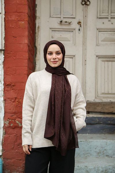 Hint İpek Jacquard Shawl Jakav20-06