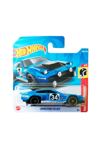 HOT WHEELS Masinuta Metalica Hot Wheels, Dimachinni Veloce, Albastru, 1:64