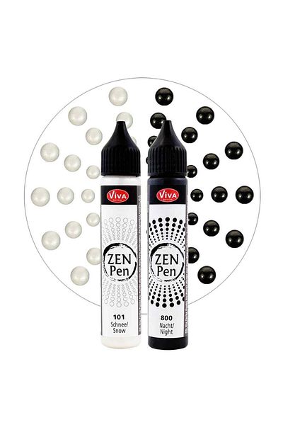 Viva Decor Set de 2 vopsele pentru pictură cu puncte Blob-Paint, ZEN Pen VIVA DECOR, mix 2x28ml