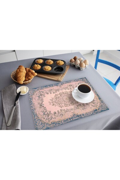 TURKISHRUG KINGDOM مفرش طاولة أنيق من البوليستر مقاس 30x40