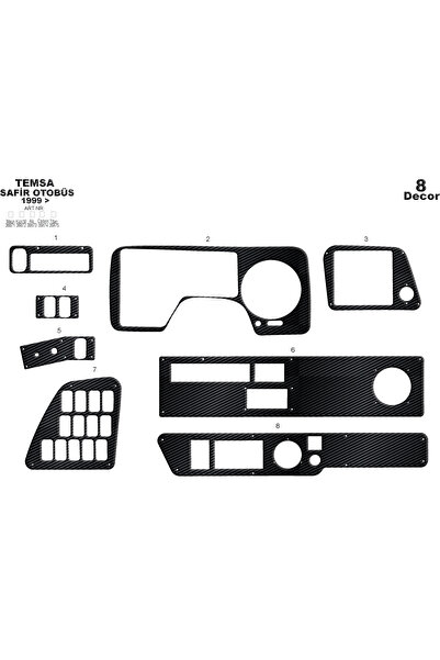 Marscockpitdesign ميتسوبيشي سافير وحدة التحكم-توبوردو 1999-2010 8 قطع