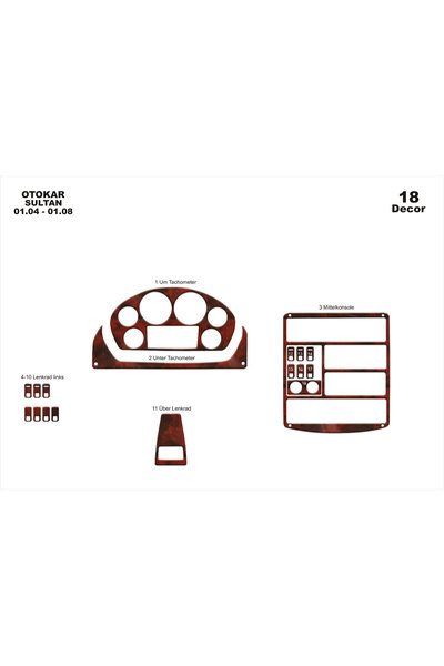 Marscockpitdesign أوتوكار سلطان كونسول-توبيردو 2004-2010 18 قطعة