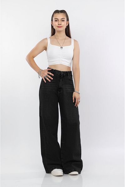 Pantulux Girls' 100% Cotton Baggy Wide Trousers