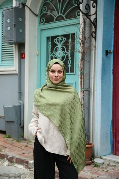 Hint İpek Jacquard Shawl Jakav21-06