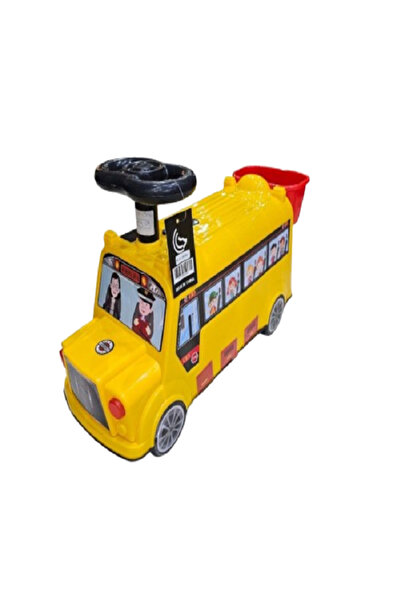 rexa لعبة حافلة مدرسية للأطفال - سيارة دفع ممتعة ومتينة للأطفال الصغار