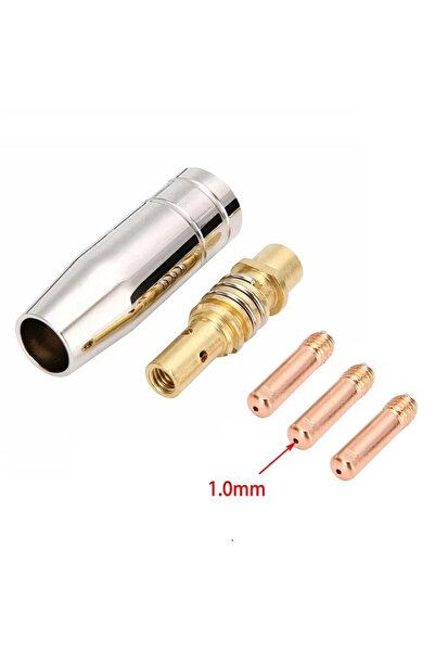 Choice4 5 قطع من رؤوس لحام MIG MB15 15AK مقاس 1.0 مم، مع فوهات واقية بأقطار 0...