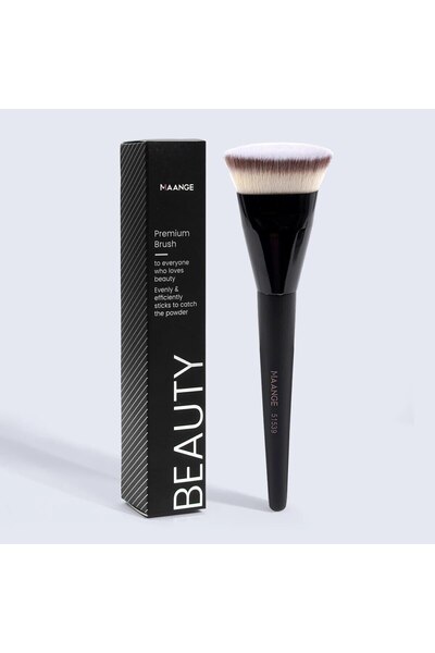 Choice1 51539HB-3 MAANGE فرشاة كريم أساس مسطحة أحادية الأنبوب مستديرة الرأس مع علبة بودرة أحمر الخدود وخافي العيوب M
