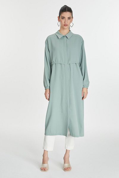 Zühre Shirt Collar Elastic Mint Wear and Go Gc-0244