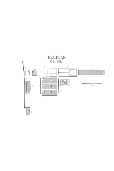Marscockpitdesign Neoplan Star Line TH 516 كونسول-توربيد 1998 16 قطعة