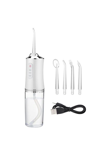 stuffix Irigator oral profesional pentru curățarea dentară, 4 capete de curăț...