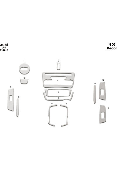 Marscockpitdesign أودي A1 وحدة التحكم-توبيردو 2002 13 قطعة