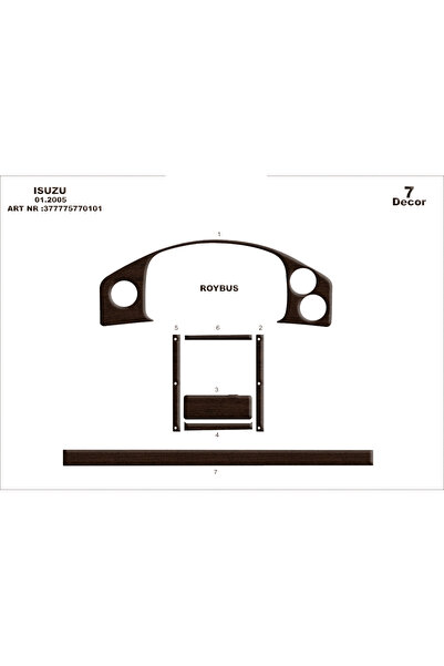Marscockpitdesign ايسوزو رويبوس C كونسول-توربيدو 2007 7 قطع