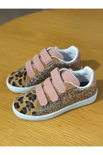 shop Merli&Rose Star Deri Sneaker | Trio Leopar Simli