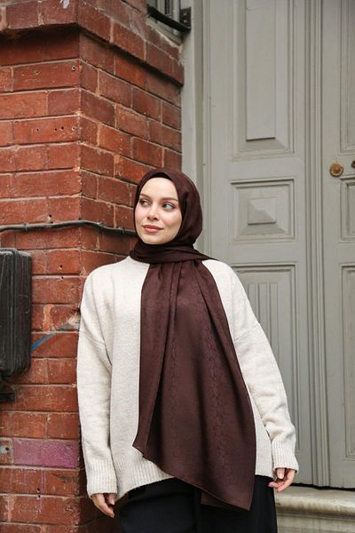 Hint İpek Jacquard Shawl Jakav23-04