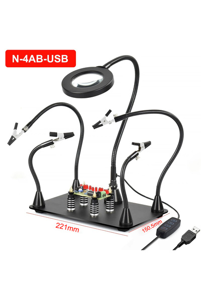 Choice3 DC 5V N-4AB-USB NEWACALOX PCB Fixture Clips Soldering Holder Third Ha...