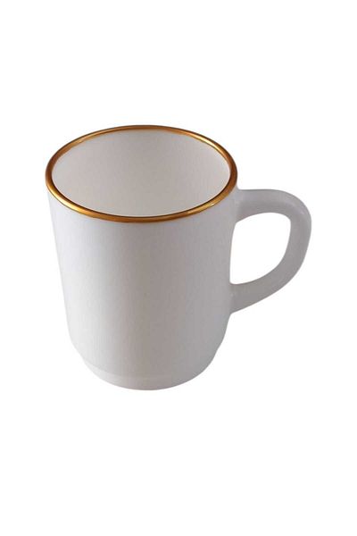 Luminarc Opal Gilded White 6-Piece Mug