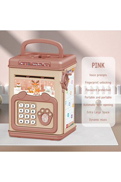 Choice5 Chocolate New ATM Machine Safe Box Money Bank ATM Music Coin Box Cart...