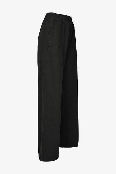 birizmoda Gabardine Palazzo Trousers -Black