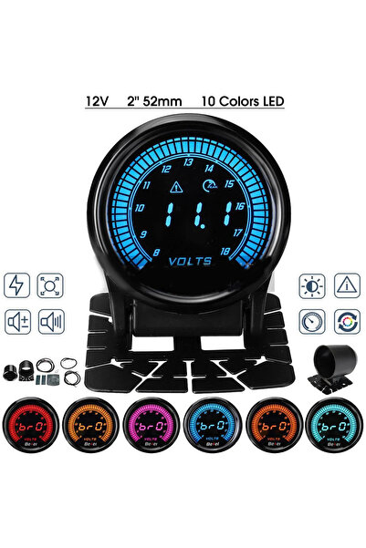 Choice1 Volt Gauge 52mm Boost Water temp Oil temp Volt Vacuum Tachometer EGT ...