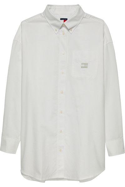 Tommy Hilfiger Tjw Ovs Badge Oxford Ext Women's White Shirt