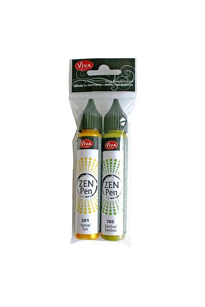 Viva Decor Set de 2 vopsele Blob-Paint pentru pictură cu puncte, ZEN Pen VIVA DECOR, 2x28ml Mix 2