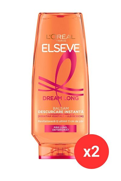 L'oreal Balsam de păr Elseve Dream Long 200 ml x2 buc.