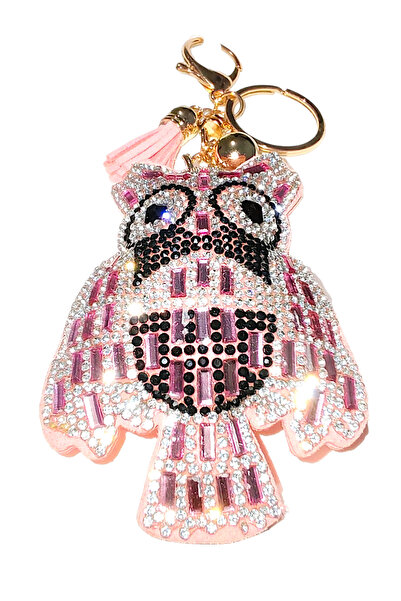 LOVELOTUS ميدالية مفاتيح وحقيبة بتصميمات مناسبة لجميع الأعمار (مع شكل بومة)